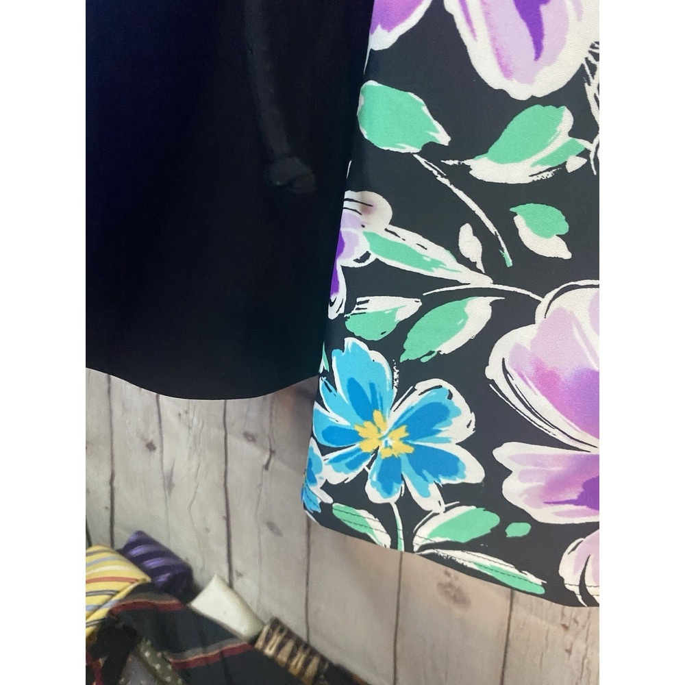 Ocean Dreams Cami Tankini Swim Top Blue Purple Floral Medium - Picture 3 of 9